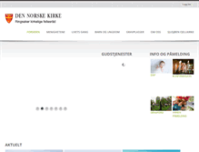 Tablet Screenshot of kirken-ringsaker.no